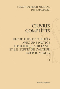 OEUVRES COMPLETES. 5 VOLS (1824-1825) - CHAMFORT S R N