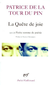 La quête de joie. suivi de Petite somme de poésie - La Tour du Pin Patrice de