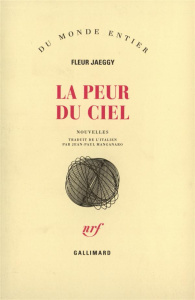 La peur du ciel - Jaeggy Fleur ; Manganaro Jean-Paul