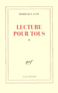 Lecture pour tous. Tome 2 - Aury Dominique ; Roudaut Jean ; Aboulker Nicole