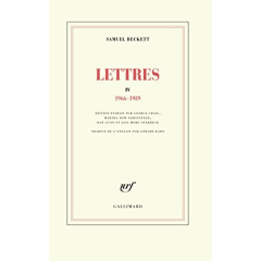 Lettres IV. (1966-1989) - Beckett Samuel ; Kahn Gérard ; Gunn Dan ; Dow Fehs
