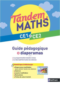 Maths CE1 et CE2 Tandem. Guide pédagogique diaporamas, Edition 2023 - Gilger Christophe ; Grosjean Catherine