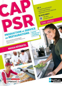 CAP PSR Production et service en restaurations. Livre   Licence élève - Woelfli Martin ; Andriamampandry-Rakotoarivelo Mar