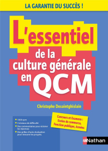 L'essentiel de la culture générale en QCM. Edition 2023-2024 - Desaintghislain Christophe