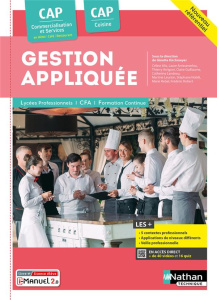 Gestion appliquée CAP cuisine CAP commercialisation et services en hôtel-café-restaurant. Edition 20 - Kirchmeyer Ginette