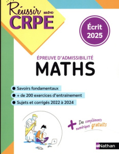Maths. Epreuve d'admissibilité écrit, Edition 2025 - Motteau Daniel ; Chermak Saïd