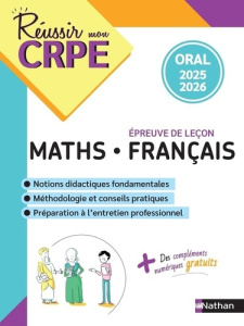 Epreuve oral Maths-Français. Epreuve de leçon, Edition 2025-2026 - Morel Anne-Rozenn ; Méric-Pons Sylvie ; Motteau Da