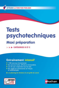 Tests psychotechniques Maxi préparation. Catégories B et C - Simonin Elisabeth