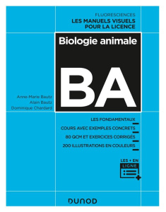 Biologie animale BA - Bautz Anne-Marie ; Bautz Alain ; Chardard Dominiqu