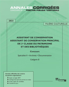 Assistant de conservation - Assistant de conservation principal de 2e classe du patrimoine et des bi - CENTRE INTERDEPARTEM
