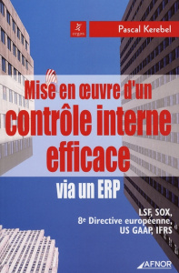 MISE EN OEUVRE D'UN CONTROLE INTERNE EFFICACE VIA UN ERP - KEREBEL PASCAL