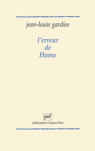 L'Erreur de Hume - Gardies Jean-Louis
