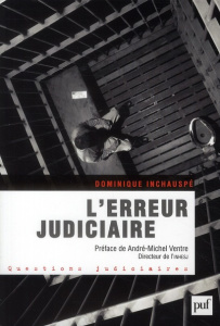 L'erreur judiciaire - Inchauspé Dominique ; Ventre André-Michel