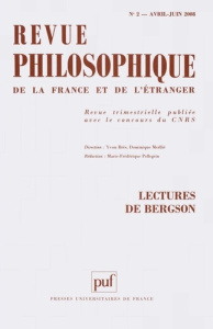 Revue philosophique N° 2, Avril-Juin 2008 : Lectures de Bergson - Veillard-Baron Jean-Louis ; Panero Alain ; Windelb