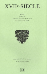 XVIIe siècle N° 245 : Ut pictura poesis : poésie et peinture au XVIIe siècle - Vialleton Jean-Yves
