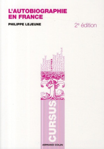 L'autobiographie en France. 2e édition - Lejeune Philippe