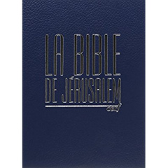La Bible de Jérusalem. Edition major cuir bleu - EBAF