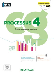 Processus 4 : Gestion des relations sociales BTS Comptabilité Gestion (CG). Pochette élève, Edition - Besançon Brigitte ; Josz Marie ; Michaely Emilie ;