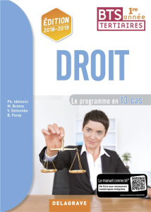 Droit BTS 1re année. Pochette élève, Edition 2018 - Idelovici Philippe