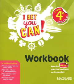 Anglais 4e cycle 4 A2>B1 I bet you can! Workbook, Edition 2019 - Jaillet Michelle