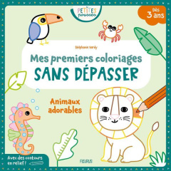 Animaux adorables. Mes premiers coloriages sans dépasser - Bardy Stéphanie