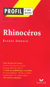 Rhinocéros - Ionesco Eugène ; Satgé Alain