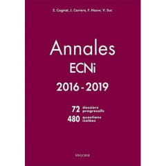 Annales ECNI 2016-2019 - Cognat Emmanuel ; Carrere Josselin ; Hauw Fabien ;