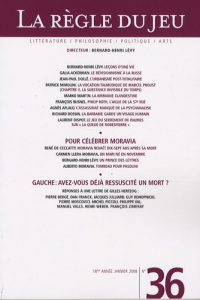 La Règle du jeu N° 36, janvier 2008 - Lévy Bernard-Henri