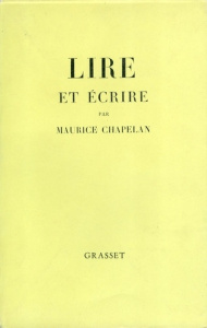 Lire et écrire - Chapelan Maurice