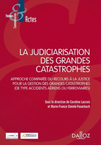 La judiciarisation des grandes catastrophes. Approche comparée du recours à la justice pour la gesti - Lacroix Caroline ; Steinlé-Feuerbach Marie-France