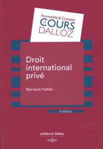 Droit international privé. Edition 2023 - Haftel Bernard