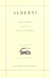 Rime / Poèmes suivis de la Protesta / Protestation - Alberti Leon Battista
