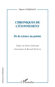 Chroniques de l'étonnement. De la science au poème - Couquiaud Maurice