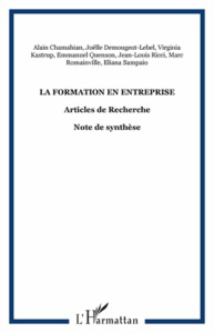 Savoirs N° 28, 2012 : La formation en entreprise : évolution des problématiques de recherche et des - Quenson Emmanuel