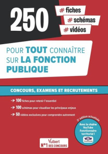 250 fiches, schémas, vidéos pour tout connaître sur la fonction publique. 2e édition actualisée - Goffe Loïc ; Lebrun Pierre-Brice ; Leprêtre Pascal