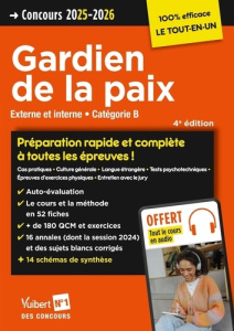 Concours Gardien de la paix. Externe et interne, Edition 2025-2026 - Eisenstein Louise ; Lavedan François ; Sorel Olivi