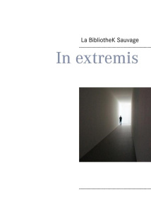 In extremis - SAUVAGE L B.