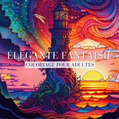 Elégante Fantaisie. Livre de coloriage adultes anti-stress avec motifs doux et relaxants - FACTORY CREATIF
