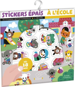 STICKERS EPAIS - A L'ECOLE - TCHATCHA ESTELLE