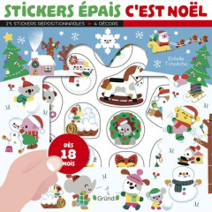 STICKERS EPAIS - C'EST NOEL - TCHATCHA ESTELLE