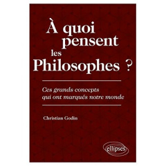 A quoi pensent les philosophes ? Ces grands concepts qui ont marqués notre monde - Godin Christian