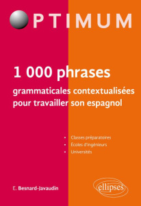 1000 phrases grammaticales contextualisées pour travailler son espagnol. Niveau B2-C1 - Besnard-Javaudin Eugenio