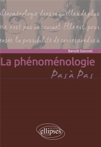 La phénoménologie - Donnet Benoit