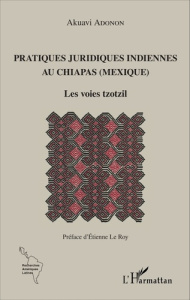 Pratiques juridiques indiennes au Chiapas (Mexique). Les voies tzotzil - Adonon Akuavi ; Le Roy Etienne