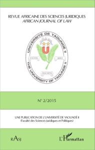 Revue africaine des sciences juridiques N° 2/2015 - Ondoa Magloire