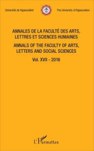 Annales de la Faculté des arts, lettres et sciences humaines de l'Université de Ngaoundéré. Volume 1 - Moussa Iya