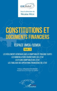 Constitutions et documents financiers. Espace UMOA/UEMOA, volume 2 - Médé Nicaise ; Boureima Abdallah