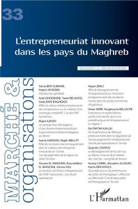Marché et Organisations N° 33 : L'entrepreneuriat innovant dans les pays du Maghreb - Casadella Vanessa ; Szostak Bérangère Lauren ; Uzu