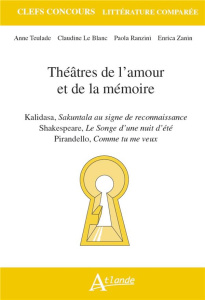 Théâtres de l'amour et de la mémoire. Kalidasa, Shakuntala au signe de reconnaissance ; Shakespeare, - Teulade Anne ; Le Blanc Claudine ; Ranzini Paola ;