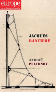 Europe N° 1097-1098, septembre-octobre 2020 : Jacques Rancière ; Andreï Platonov - Para Jean-Baptiste